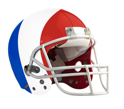 Flagged France American football helmet