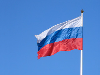 Naklejka na ściany i meble Russian flag