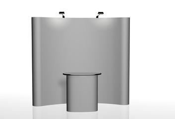blank trade show booth for designers