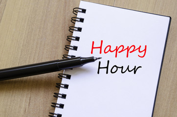 Happy Hour Concept Notepad