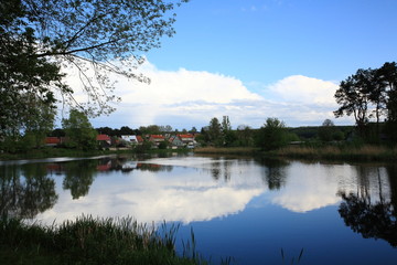 Obraz premium Home to the pond