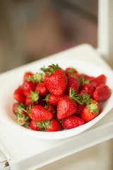 Fresh strawberry fruit diet summer