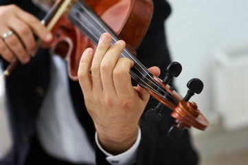 Men Violinist Playing Classical Violin