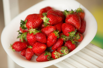 Fresh strawberry fruit diet summer
