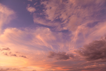 Naklejka na ściany i meble Sky and Clouds at Sunset