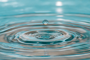 Water drop in detail