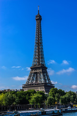 Tour Eiffel (Eiffel Tower) located on Champ de Mars in Paris.