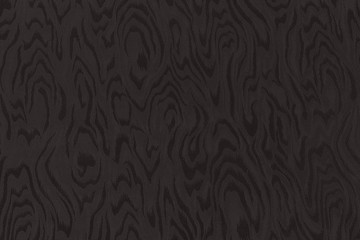 Dark brown silk damask fabric with moire pattern