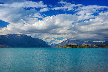 Obraz premium Beautiful background from The Lake Tekapo