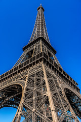 Tour Eiffel (Eiffel Tower) located on Champ de Mars in Paris.