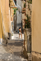 Fototapeta na wymiar Costiera Amalfitana, vicolo