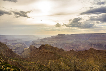 spectacular sunset at Grand canyon