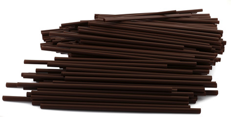 braune Strohhalme 