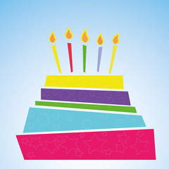 Birthday cake EPS 10 vector