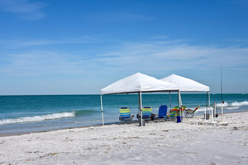 Beach Shelter and Chairs
