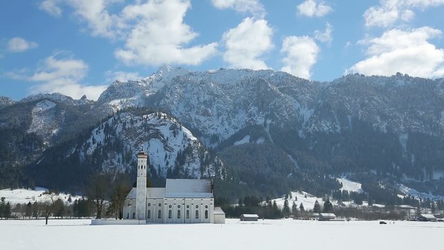 Church St. Coloman in winter, Germany