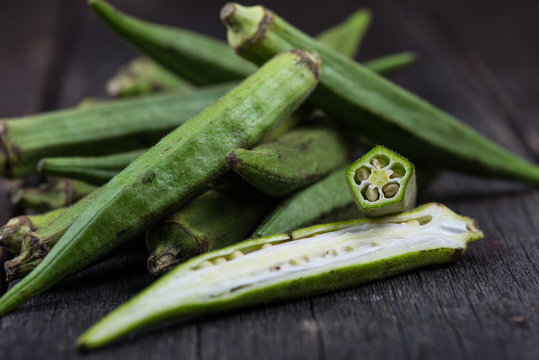 Farm Fresh Raw Okra