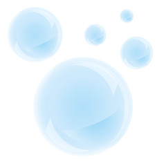 Bubbles on a white background vector