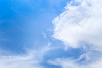 Obraz premium blue sky with white cloud background