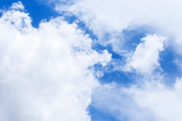 Obraz premium blue sky with white cloud background