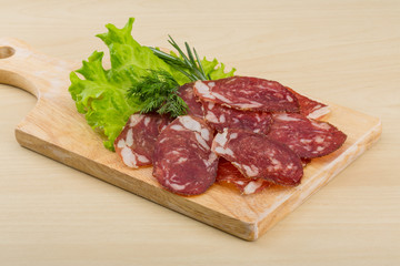 Sliced salami
