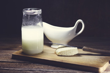 milk and cheese