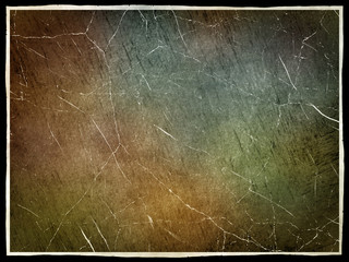 Scratched grunge texture with frame border as abstract backgroun