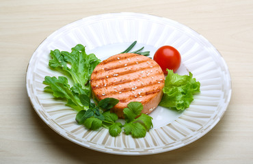 Salmon burger cutlet