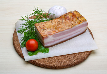 Raw bacon
