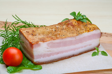 Raw bacon