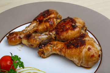 Roasted chicken legs