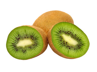 Fototapeta premium Ripe kiwi taken closeup.Isolated.