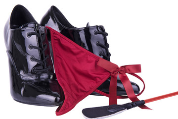 Riding crop and panties