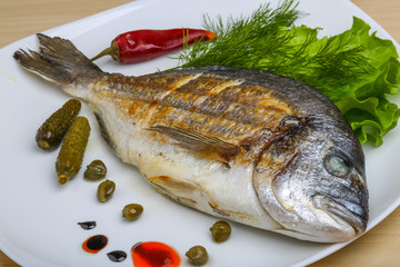 Grilled dorado