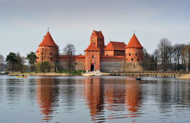 Naklejka na ściany i meble Trakai Castle - Island castle in Trakai 
