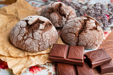 Homemade chocolate cookies