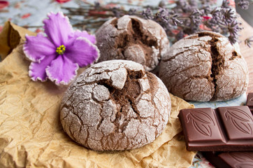 Homemade chocolate cookies