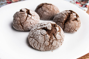 Homemade chocolate cookies