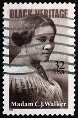 Postage stamp USA 1998 Madam C. J. Walker, Entrepreneur