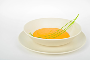 Delicious pumpkin cream soup