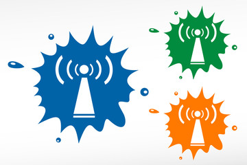 Wifi symbol - color blob