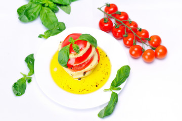 Obraz na płótnie Canvas salad caprese, vegetable