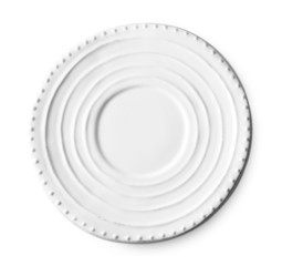 Empty plate isolated on white