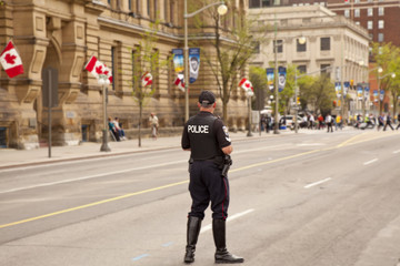 police officer on street
