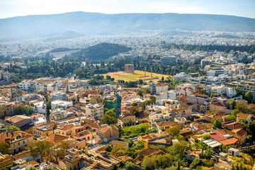Fototapeta premium Athens cityscape view