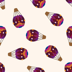 hot air ballon design , cartoon seamless pattern background
