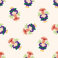 angel cartoon design , cartoon seamless pattern background