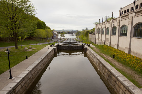 Rideau Canal locks in Ottawa