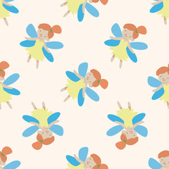 fairytale princess , cartoon seamless pattern background