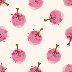 tree , cartoon seamless pattern background